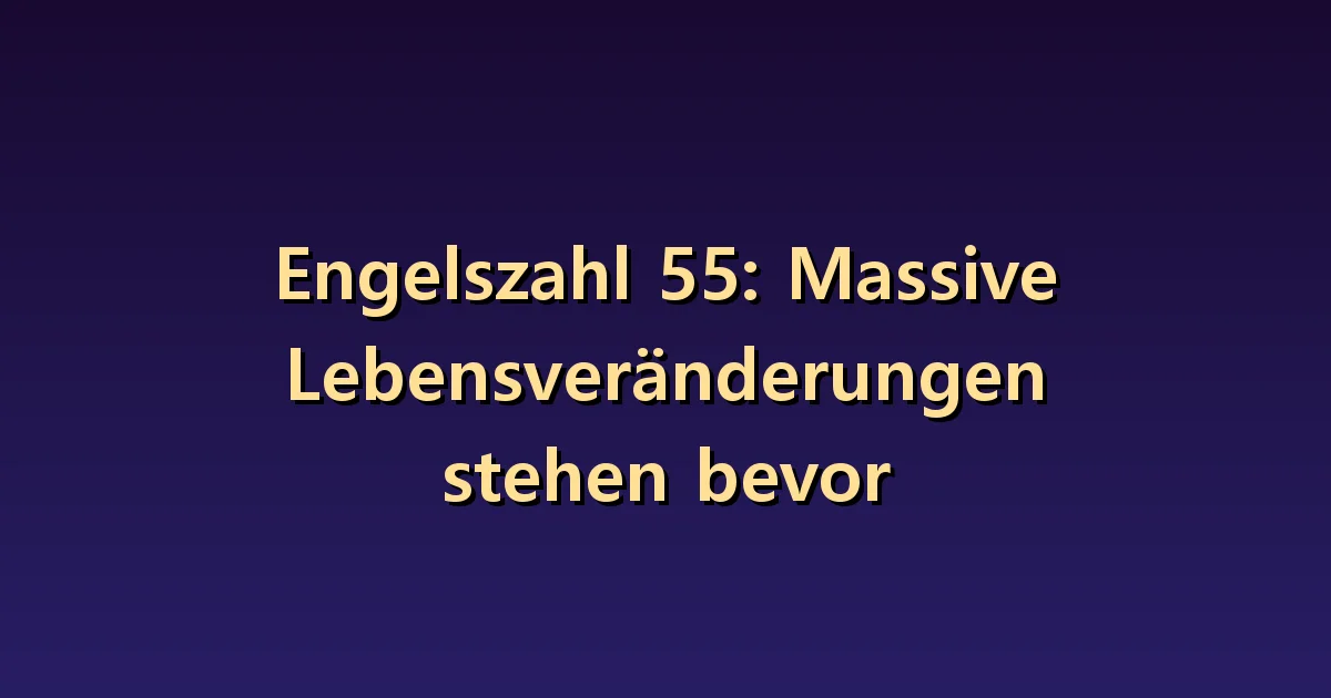 Engel Nummer 55 Bedeutung: Unterscheiden Sie zwischen dem Wunsch nach Veränderung und der tatsächlichen Entscheidung.