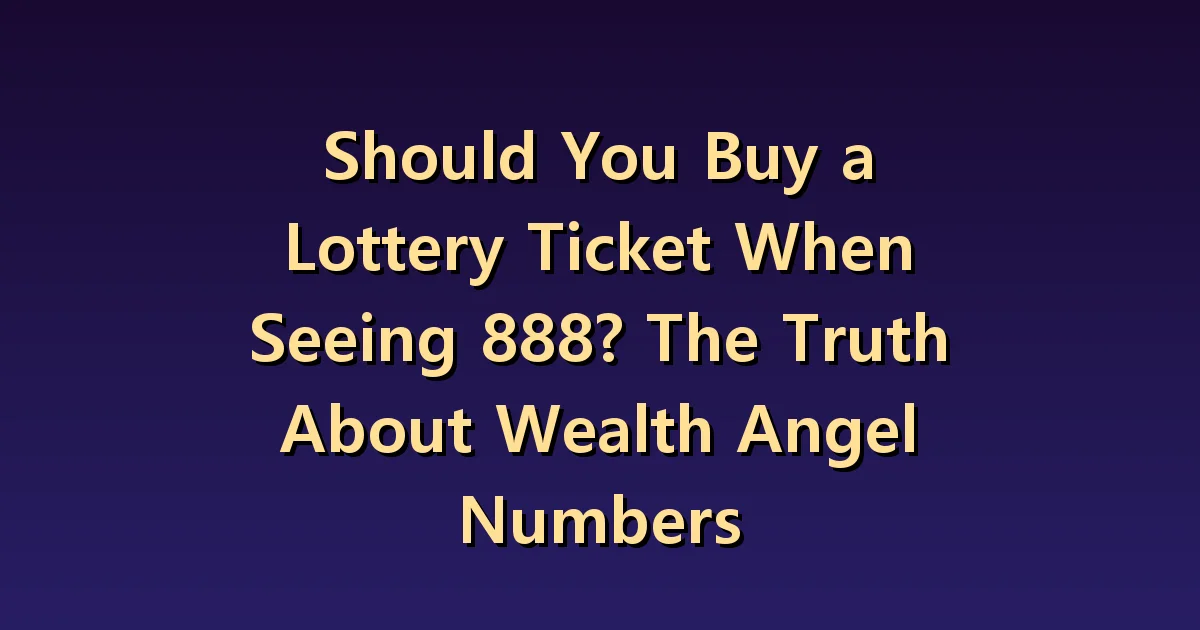 Should you buy a lottery ticket the day you see 888? Difference between symbol and winning probability