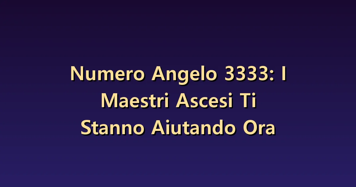 Numero angelico 3333: il sostegno per sviluppare insieme un'idea